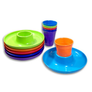 GreatPlate 12-Piece Original Round Food and Beverage Serving Set - Essentials