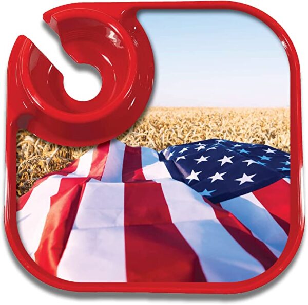 GreatPlate 12-Piece Square Food and Beverage Serving Set - Patriotic - Image 12
